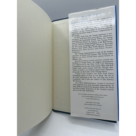 TRUMP Think Like A Billionaire & The Art Of The Deal Books - Picture 6 of 13